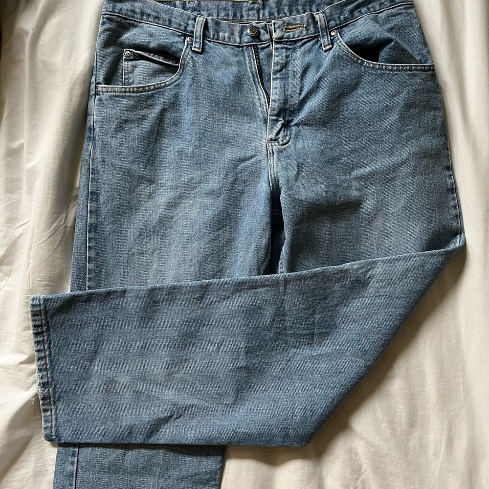 Vintage Light Wash Wrangler Jeans Size 34 x 40